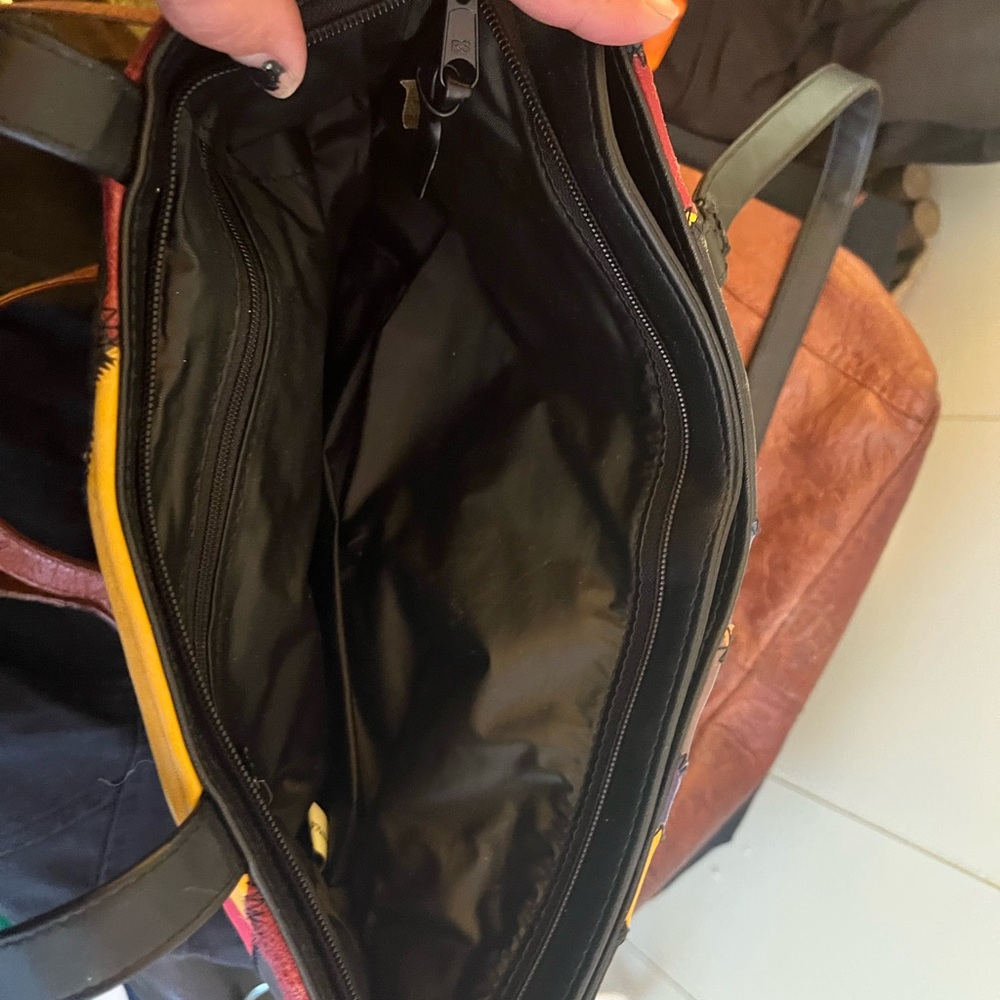 Multicolor Patchwork Shoulder Bag - image 3